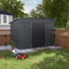 10 ft. W x 6 ft. D Metal Lean-to Storage Shed