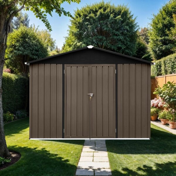 10ftx8ft Outdoor Metal Storage Shed for Gardens