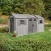 15 Ft. x 8 Ft. High-Density Polyethylene (Plastic) Steel Reinforced Outdoor Storage Shed