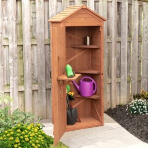 2.5 ft. W x 2 ft. D Solid Wood Lean-To Tool Shed