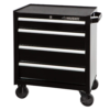 26.5 In. W X 18 In. D Standard Duty 4-Drawer Rolling Tool Cabinet in Gloss Black