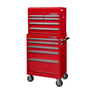 27 In. 11-Drawer Tool Chest and Cabinet Combo in Red