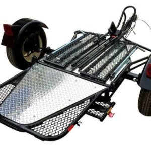 Alpha Sport Single Ride-up Folding Motorcycle Trailer