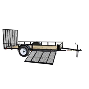 Carry-On Trailer 6-ft x 12-ft Treated Lumber Utility Trailer with Ramp Gate