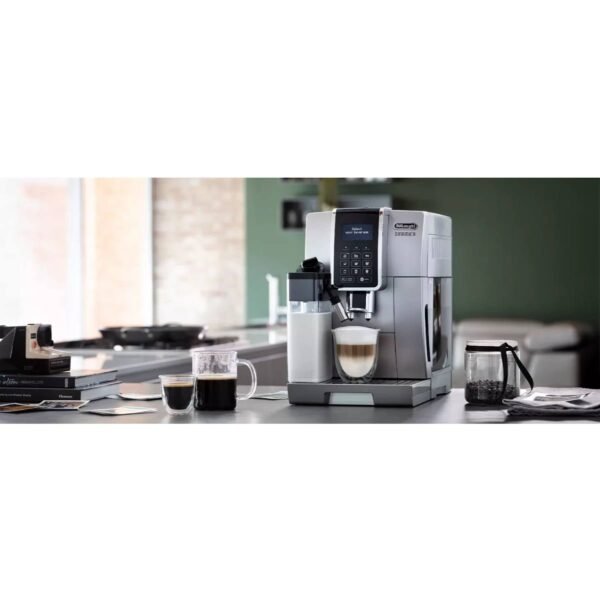 DeLonghi Dinamica LatteCrema Super Automatic Espresso & Cappuccino Machine ECAM35075SI (Silver)