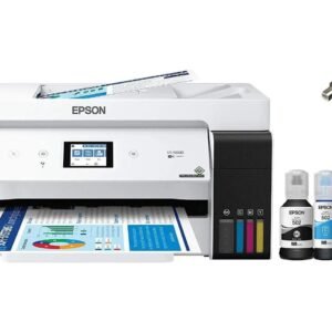 Epson EcoTank ET-15000 Wireless Color All-in-One Supertank Printer with Scanner, Copier, Fax, Ethernet, Bundle with Jawfoal Printer Cable