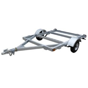 STIRLING, 4ft. x 6ft. Galvalume Kit Trailer w/8in. Wheels, Load Capacity 800 lb, Deck Length 6 ft, Deck Width 4 ft, Model# 48-072-KO8