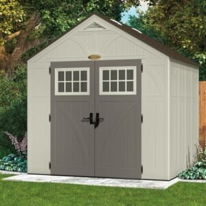 Suncast Tremont 8 ft. W x 7 ft. D Resin Storage Shed